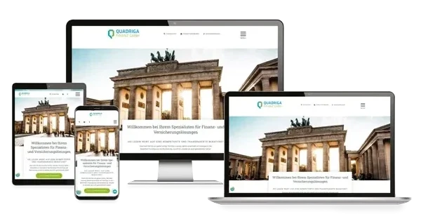 Makler Homepages | Referenz Quadriga Finanz