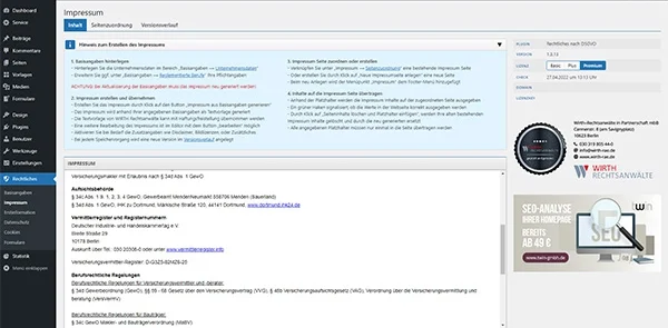 Rechtliches - Impressum