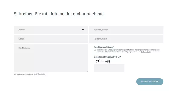 Sicherheit - Formular Captcha