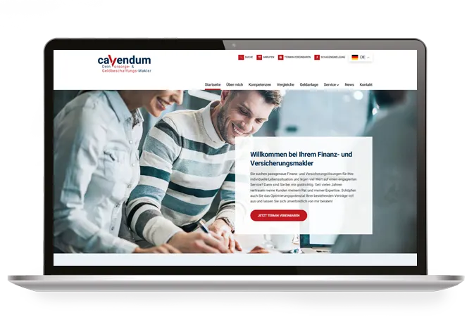 Makler Homepages | Referenz Cavendum