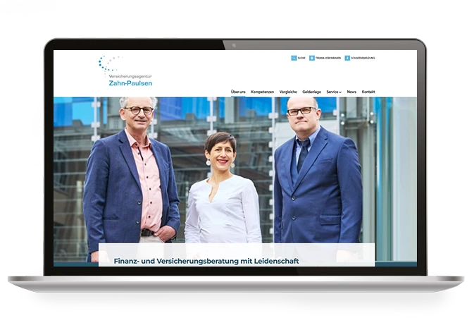 Makler Homepages | Versicherungsagentur Zahn-Paulsen