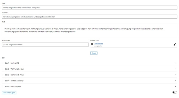 Moderne Designvorlage Backend-Ansicht