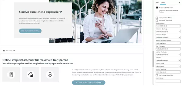 Moderne Designvorlage Backend-Ansicht